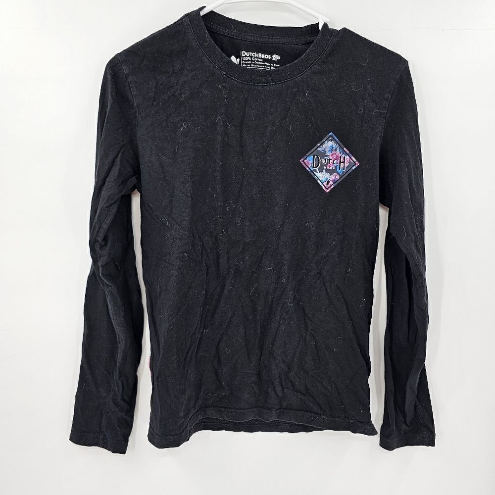 Dutch bros coffee long sleeve shirt black small employee merch